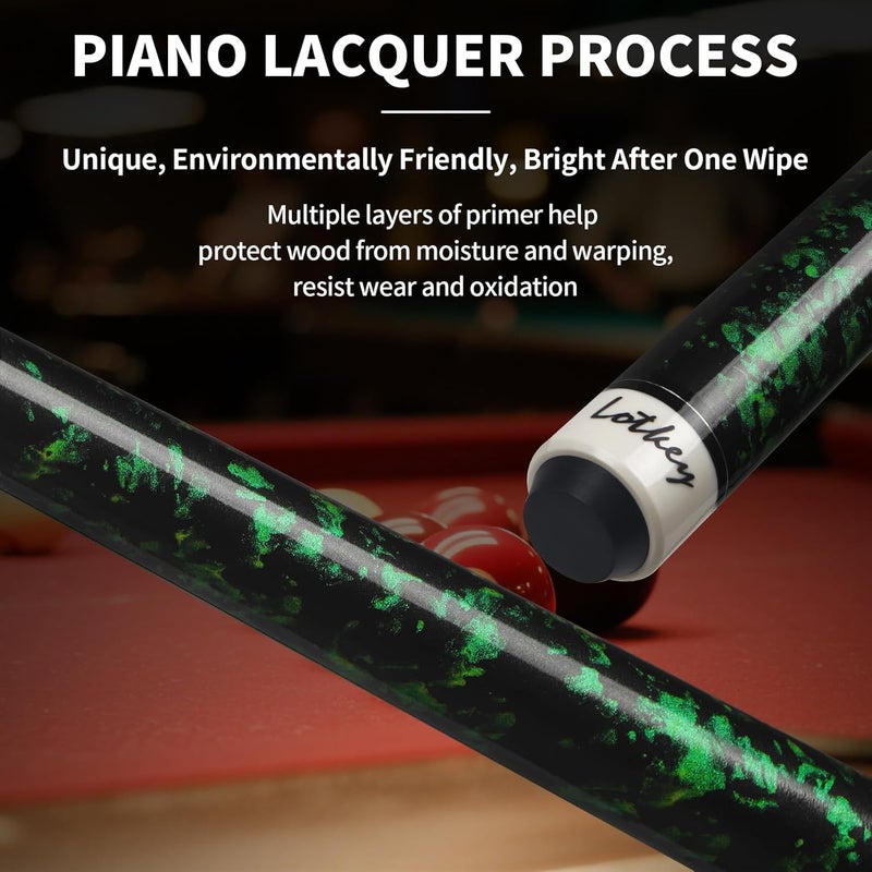 LOTKEY Pool Cue Sticks for Adults,Super Straightened Up 58'' 18 19 20 21 oz Billiard Cues Stick Canadian Maple Tacos De Billar Profesional Set of 4/3/2/1 House Bar Pool Que Table Beginner Pool Queue for Sale - Image 4